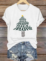 🔥Buy 3 Get 15% Off🔥Women's  Funny Christmas Tree With fdt T-Shirt