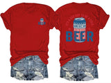 🔥Buy 3 Get 15% Off🔥It’s a Bad Day to Be a Cold Beer,  Funny 4th of July Drinking Shirt
