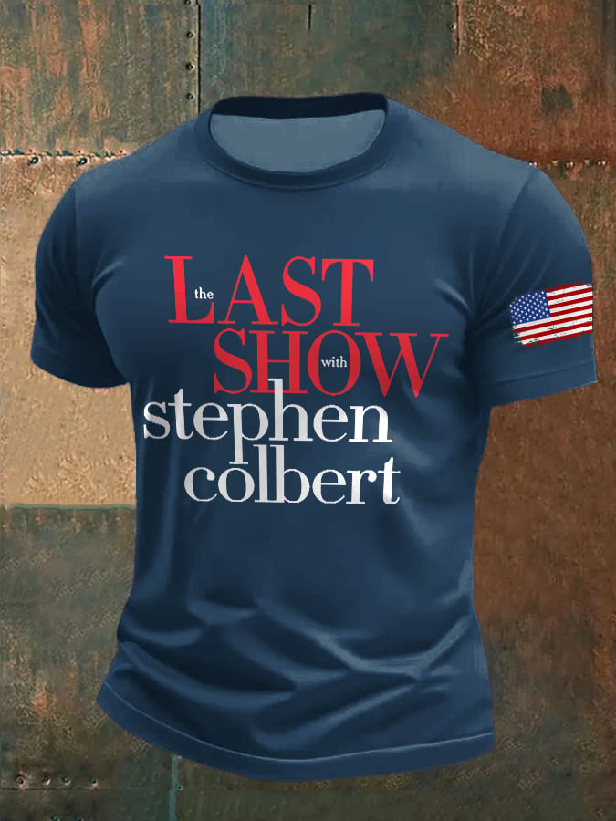 Men's Retro Last Show Print T-Shirt