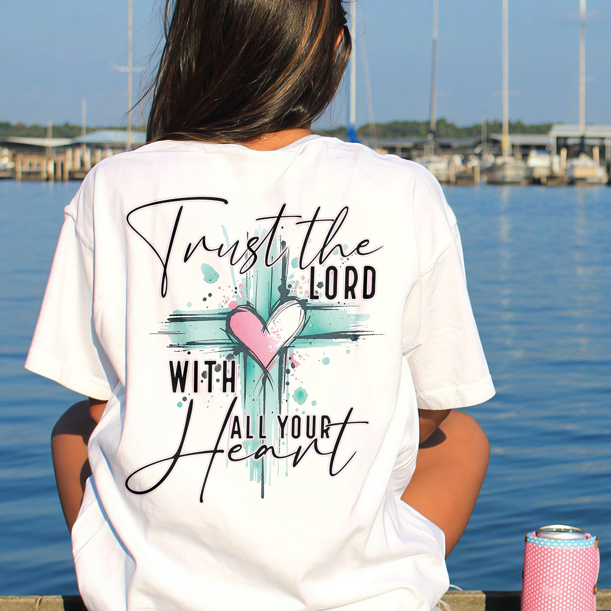 Trust The Lord With All Your Heart Printed Women's T-shirt