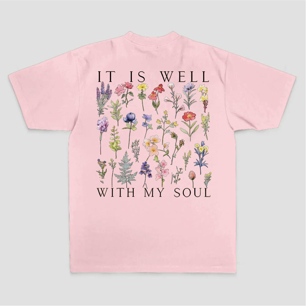 It Is Well With My Soul Printed Women's T-shirt