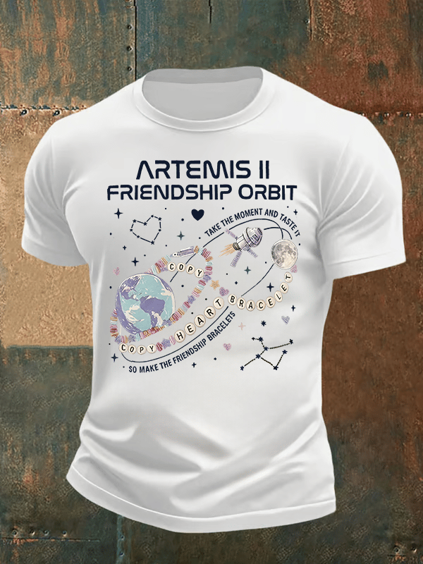 Men's  Fun Planet Print T-Shirt