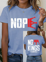 🔥Buy 3 Get 15% Off Women's  No Kings In America T-Shirt