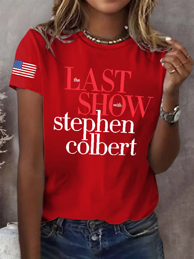 Retro Last Show Print T-Shirt