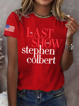 Retro Last Show Print T-Shirt