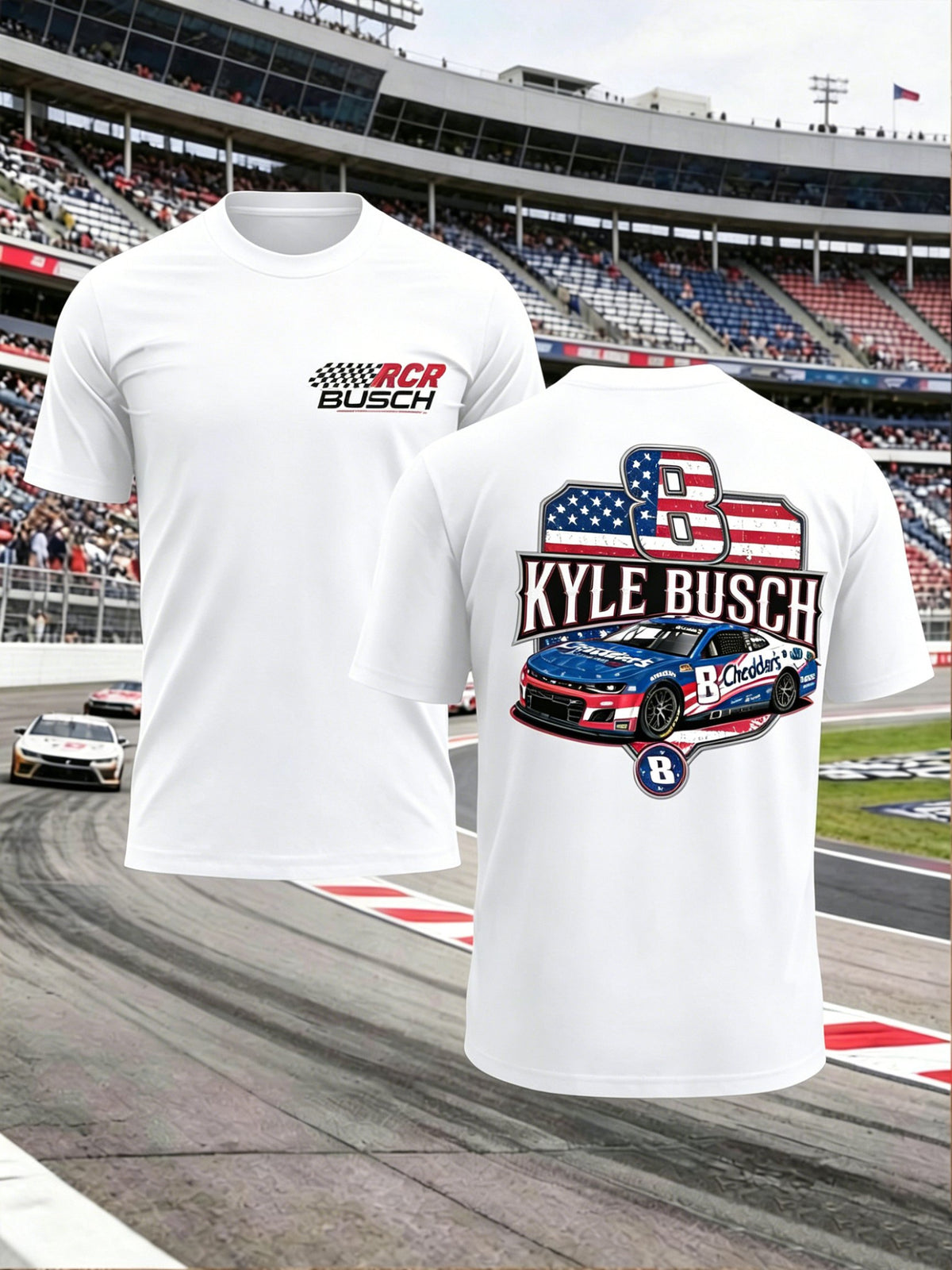 Men's Racing Is Eternal Print Round Neck T-shirt