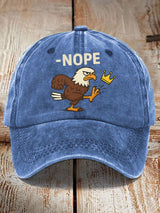 🔥Buy 3 Get 15% Off🔥Unisex Retro No Kings In America  Eagle Crown Nope Print Baseball Cap