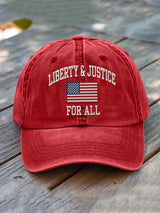 🔥Buy 3 Get 15% Off🔥Liberty and Justice For All Print Hat
