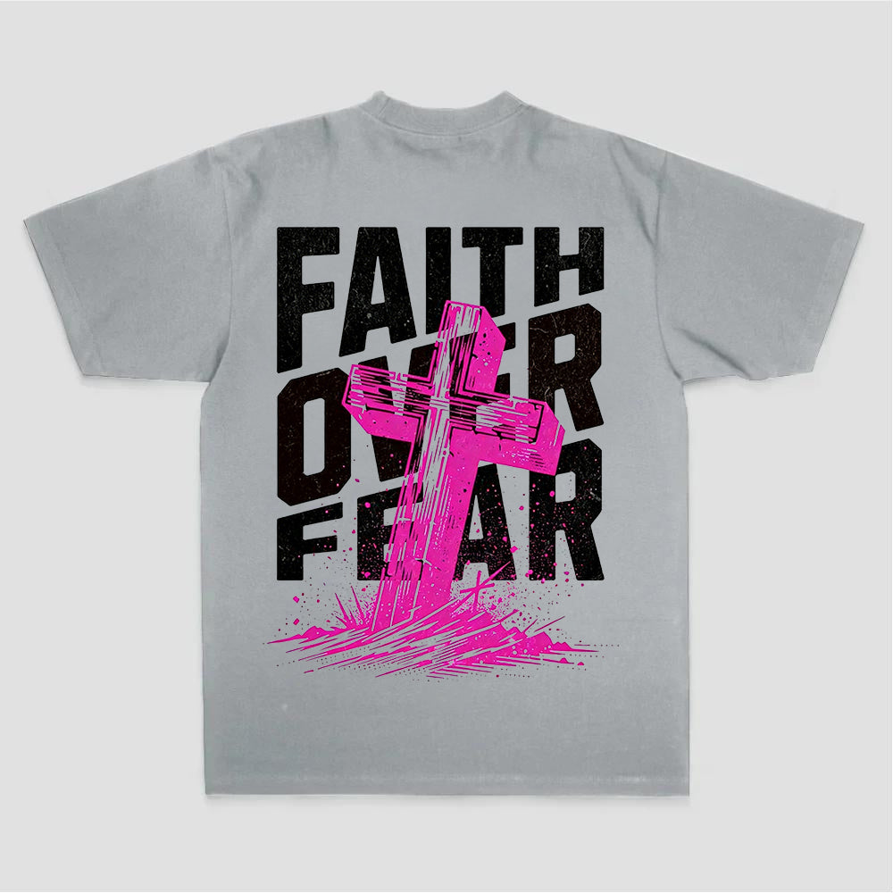 Faith Over Fear Printed Women's T-shirt