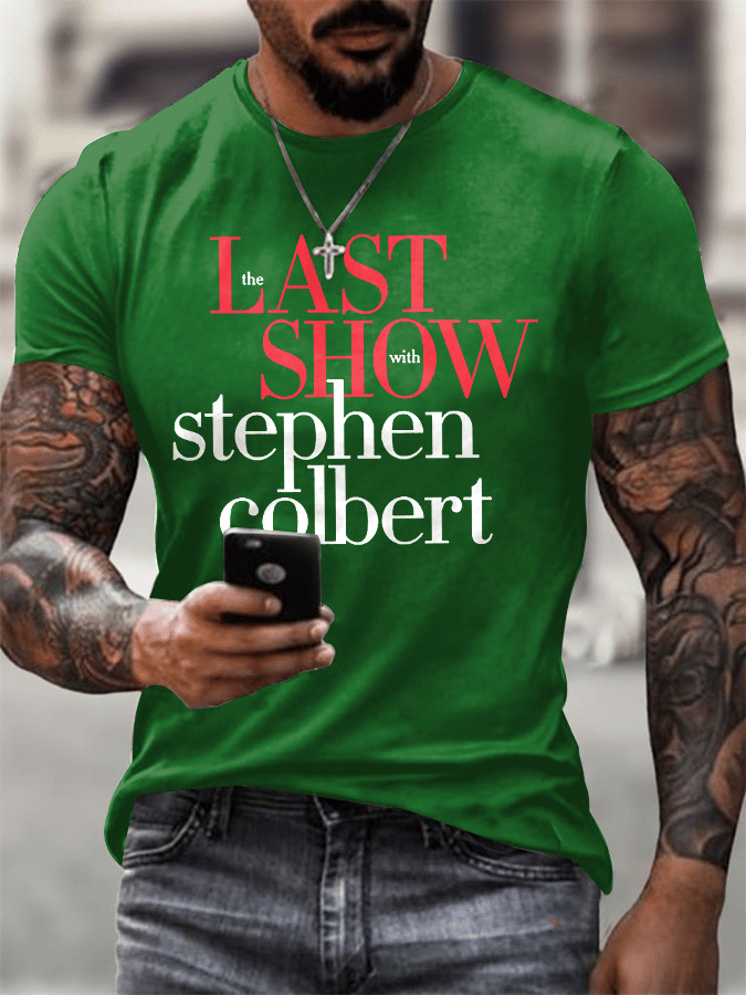 Men's Retro Last Show Print T-Shirt