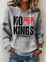 🔥Buy 3 Get 15% Off Retro No Kings In America Print Hoodie