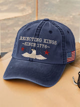 🔥Buy 3 Get 15% Off🔥Unisex 'Rejecting Kings Since 1776 ' Printed Hat