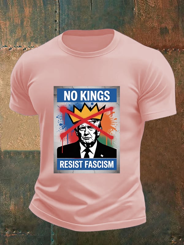 Men's   NO KINGS RESIST FASCISM T-shirt