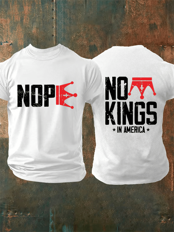 🔥Buy 3 Get 15% Off Men's  No Kings In America T-Shirt