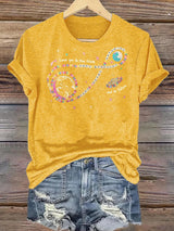 Women's  Fun Planet Print T-Shirt