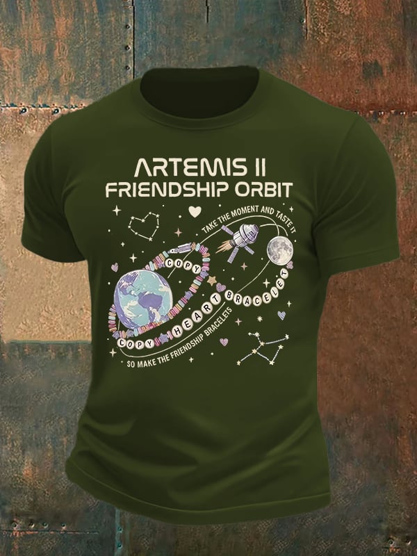 Men's  Fun Planet Print T-Shirt