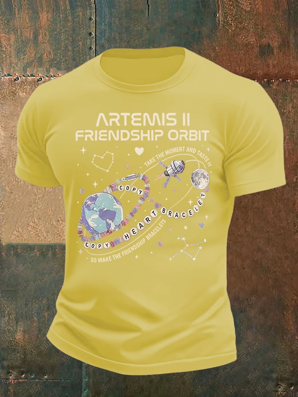 Men's  Fun Planet Print T-Shirt