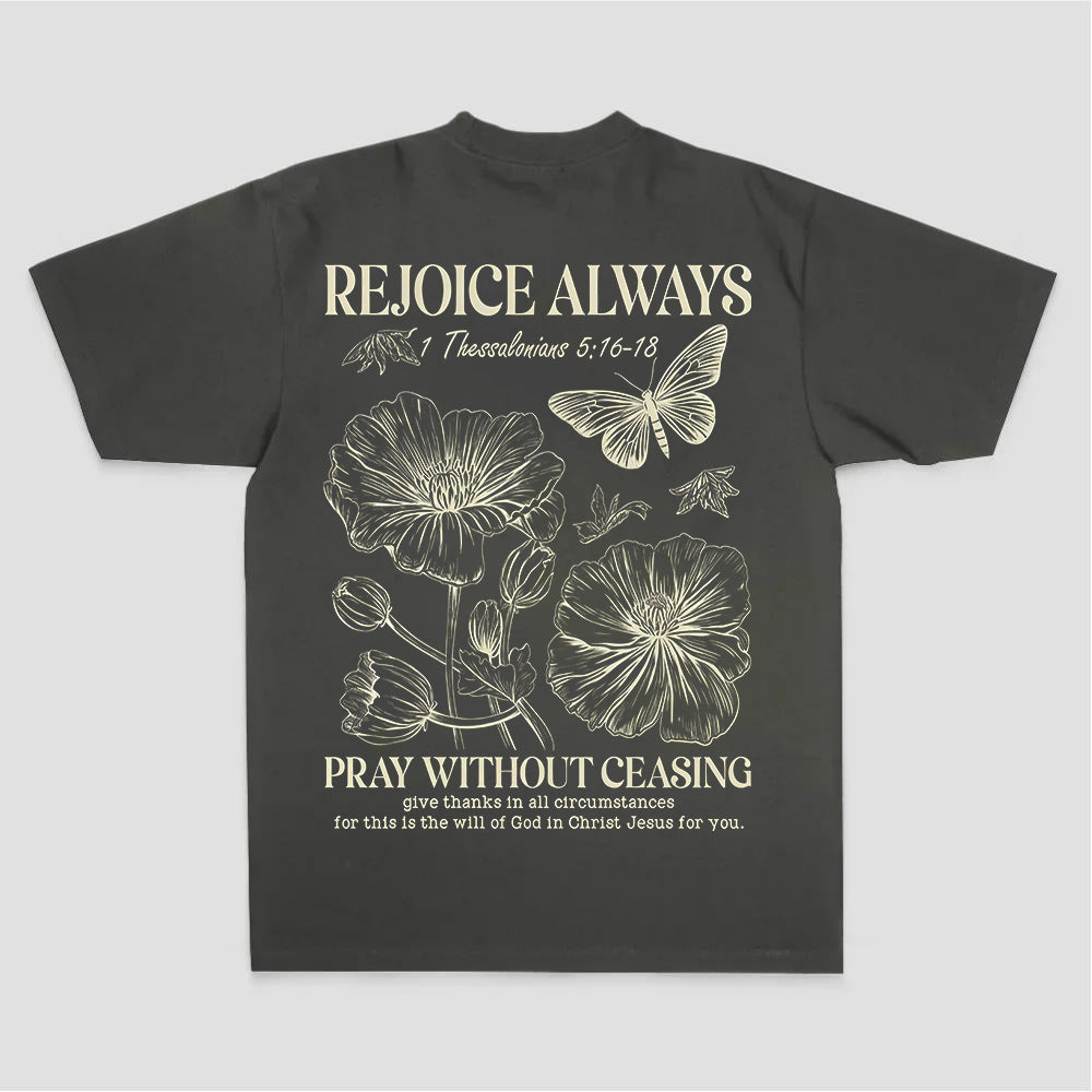 Rejoice Always Printed Women's T-shirt