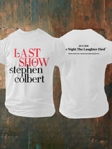 Men's Retro Last Show 05.21.2026 The Night The Laughter Died After The Episode Ended. Hopefully People Laughed During The Show Print T-Shirt