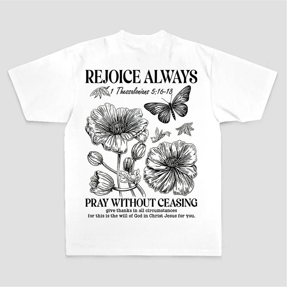 Rejoice Always Printed Women's T-shirt