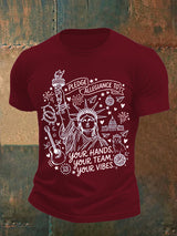 Men's Pledge Allegiance To Your Hands Your Team Your Vibes Shirt