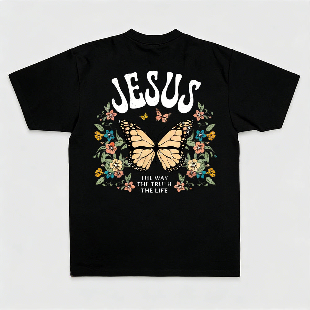 Jesus The Way The Truth The Life Printed Women's T-shirt