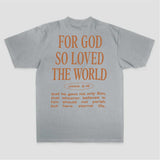For God So Loved The World John 3:16 Bible Verse Print Printed Women's T-shirt
