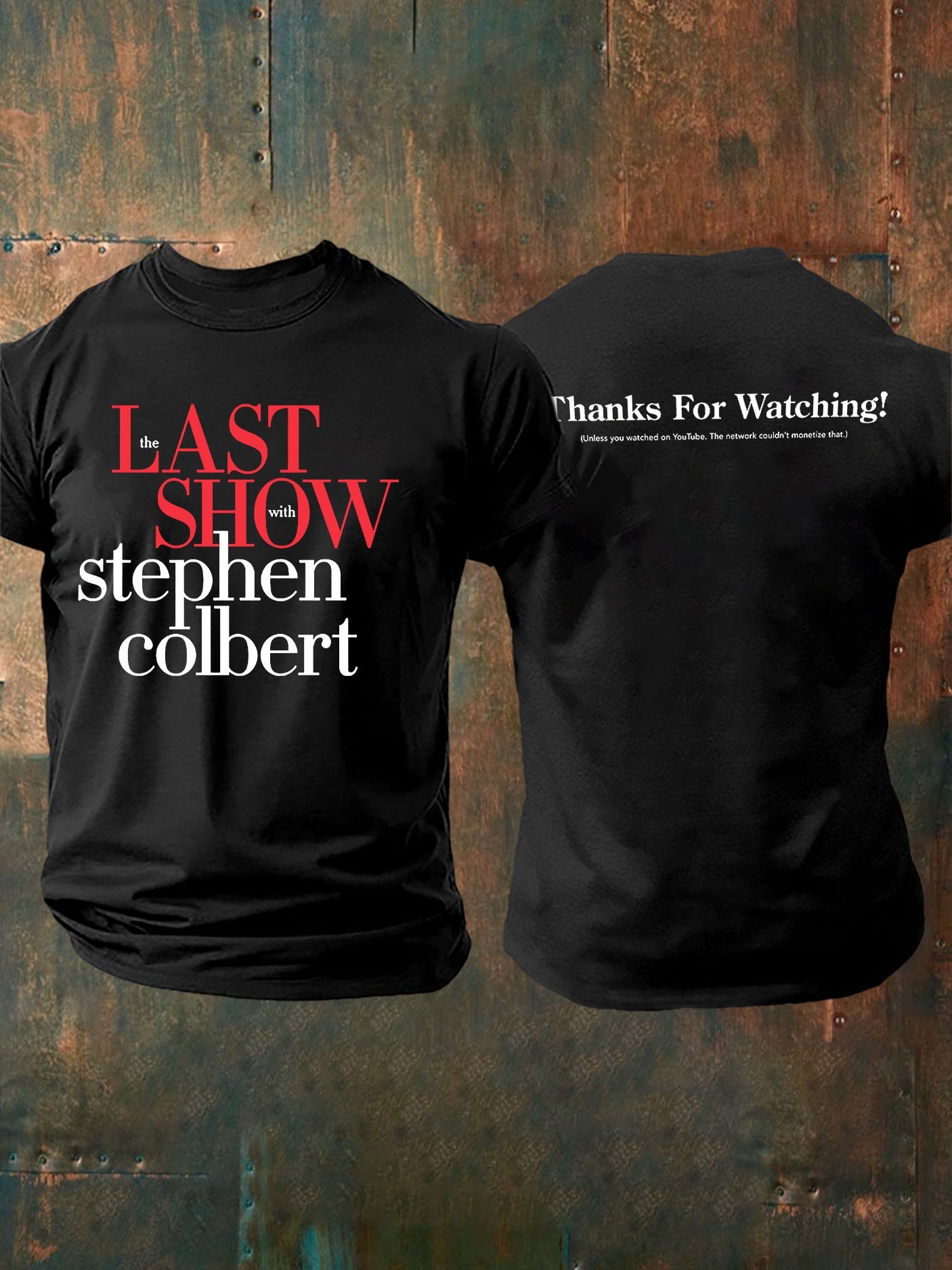 Men's Retro Last Show Print T-Shirt