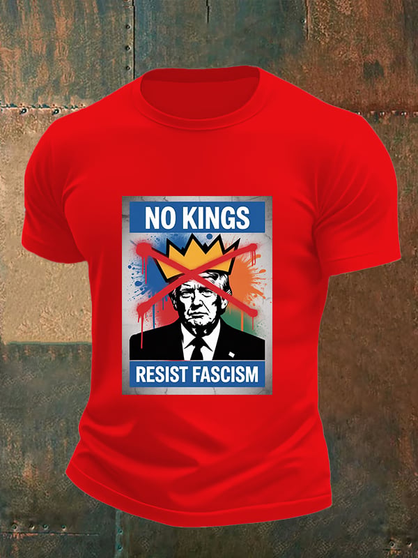 Men's   NO KINGS RESIST FASCISM T-shirt