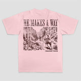 He Makes A Way Isaiah 43:19 Western Landscape Print Printed Women's T-shirt