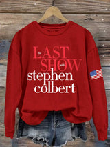 🔥Buy 3 Get 15% Off🔥Retro Last Show Print Sweatshirt