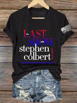 🔥Buy 3 Get 15% Off🔥V-Neck Retro  Last Show 05.21.2026 The Night The Laughter Died Print T-Shirt