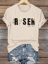 Women's  He is Risen Print T-Shirt