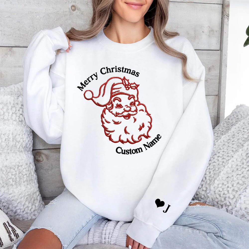 Christmas themed shirt,Christmas Embroidered Shirt,Christmas blessing shirts with customizable names.