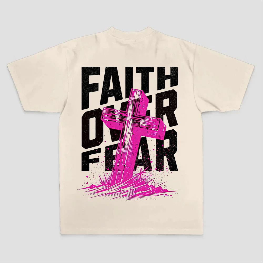 Faith Over Fear Printed Women's T-shirt