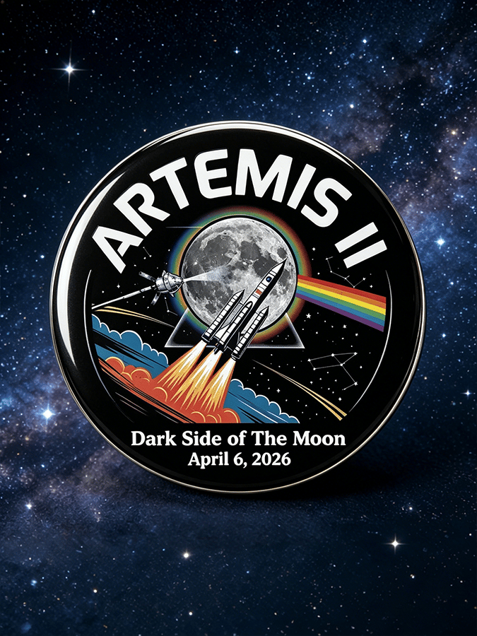 Artemis II Epic Rocket Brooch - Return to the Moon