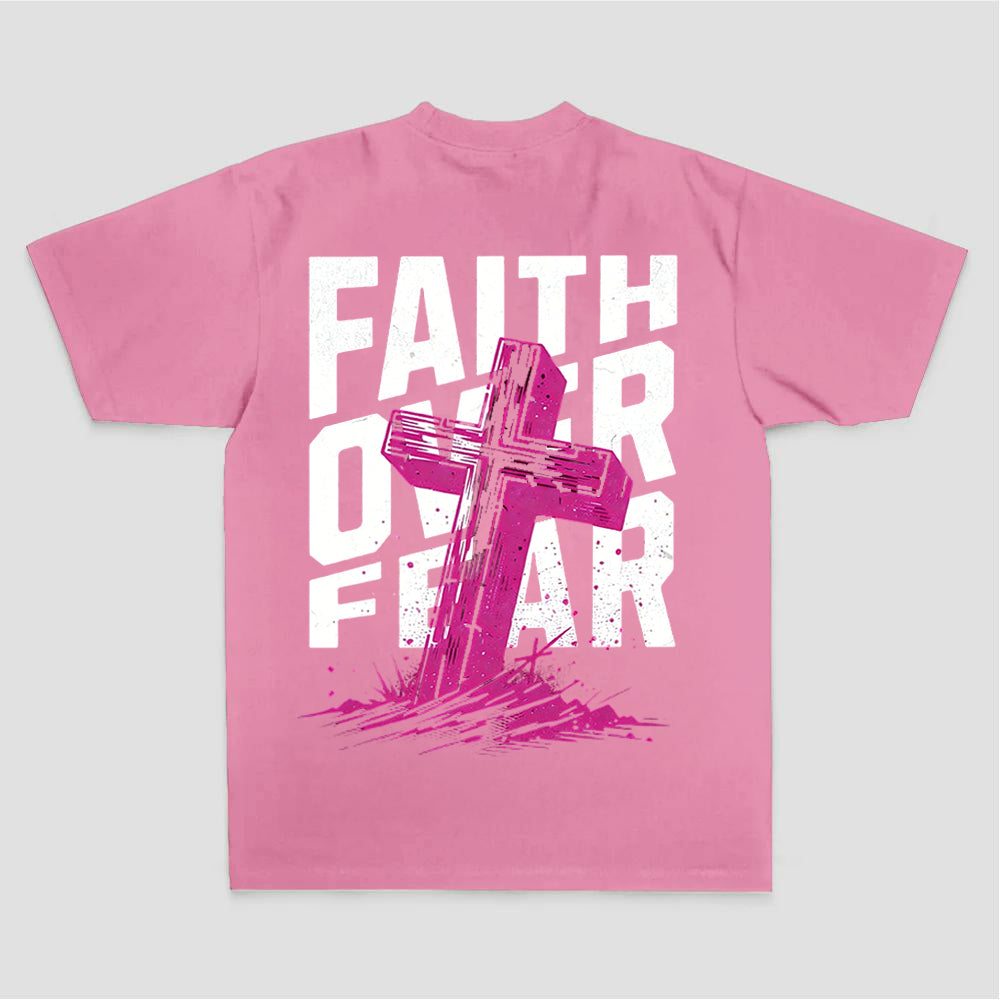 Faith Over Fear Printed Women's T-shirt