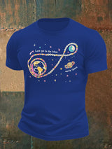 Men's  Fun Planet Print T-Shirt