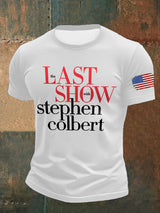 Men's Retro Last Show Print T-Shirt