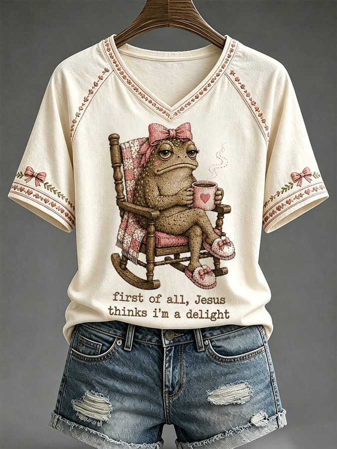 Women's Jesus Thinks I'm A Delight  T-Shirts