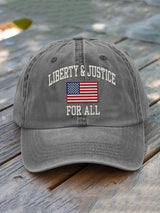 🔥Buy 3 Get 15% Off🔥Liberty and Justice For All Print Hat