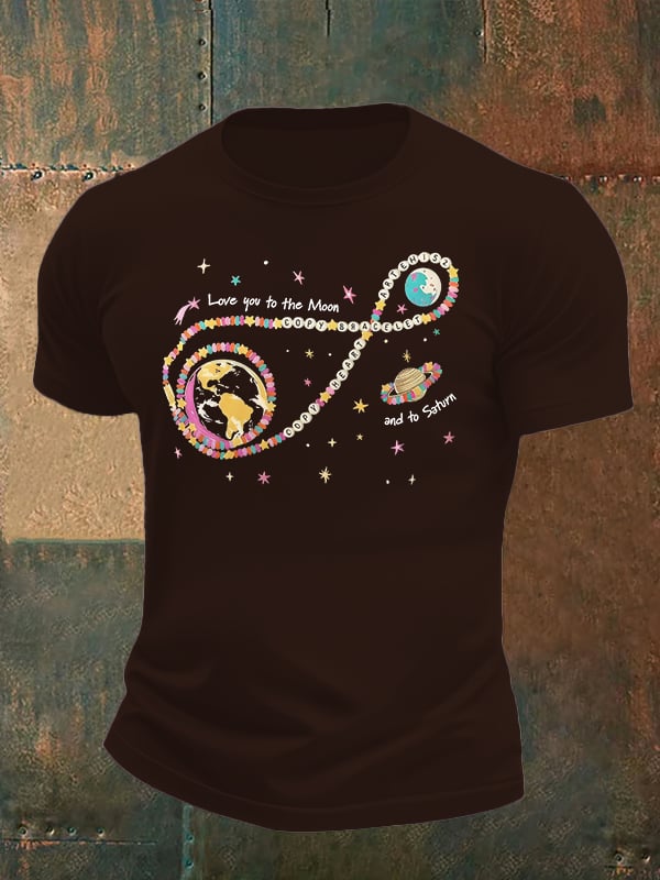Men's  Fun Planet Print T-Shirt