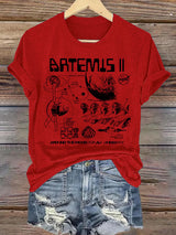 Women's  Lunar Landing Character Print T-Shirt