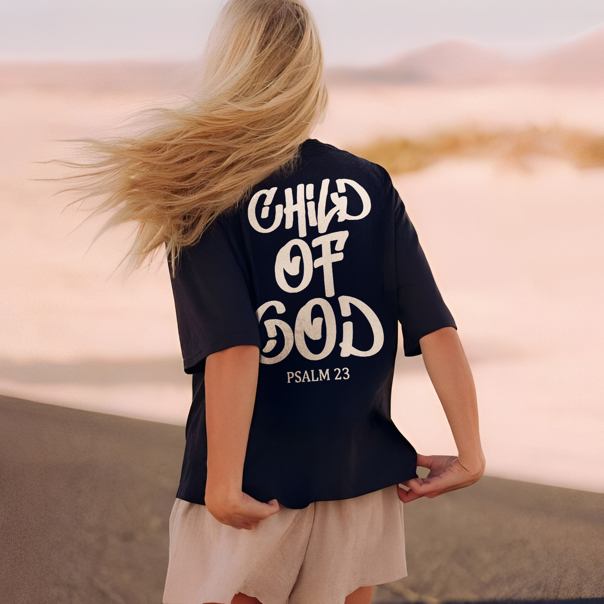 Child Of God Psalm 23 Printed Women's T-shirt