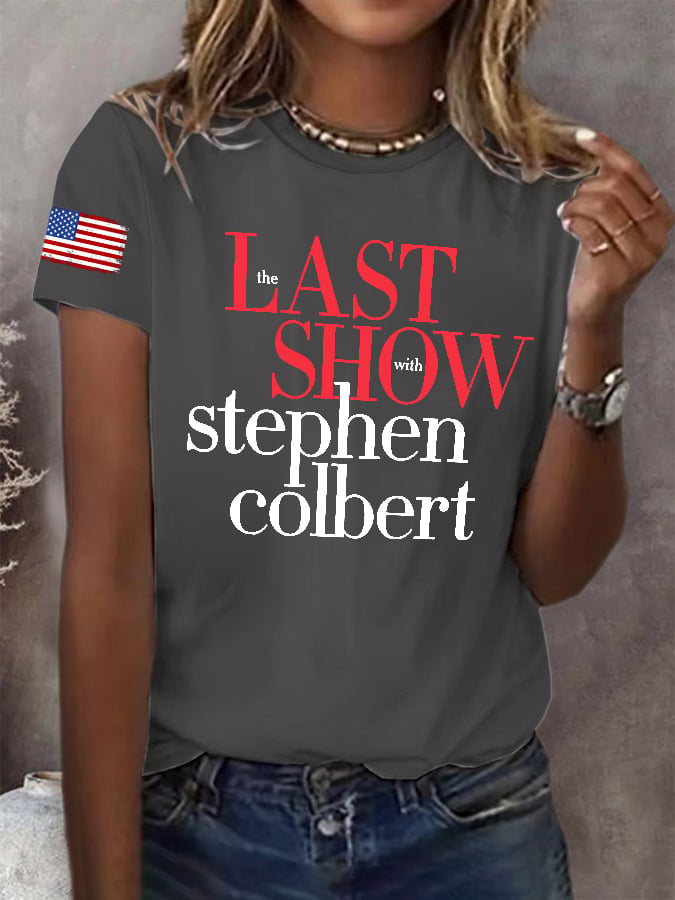 Retro Last Show Print T-Shirt
