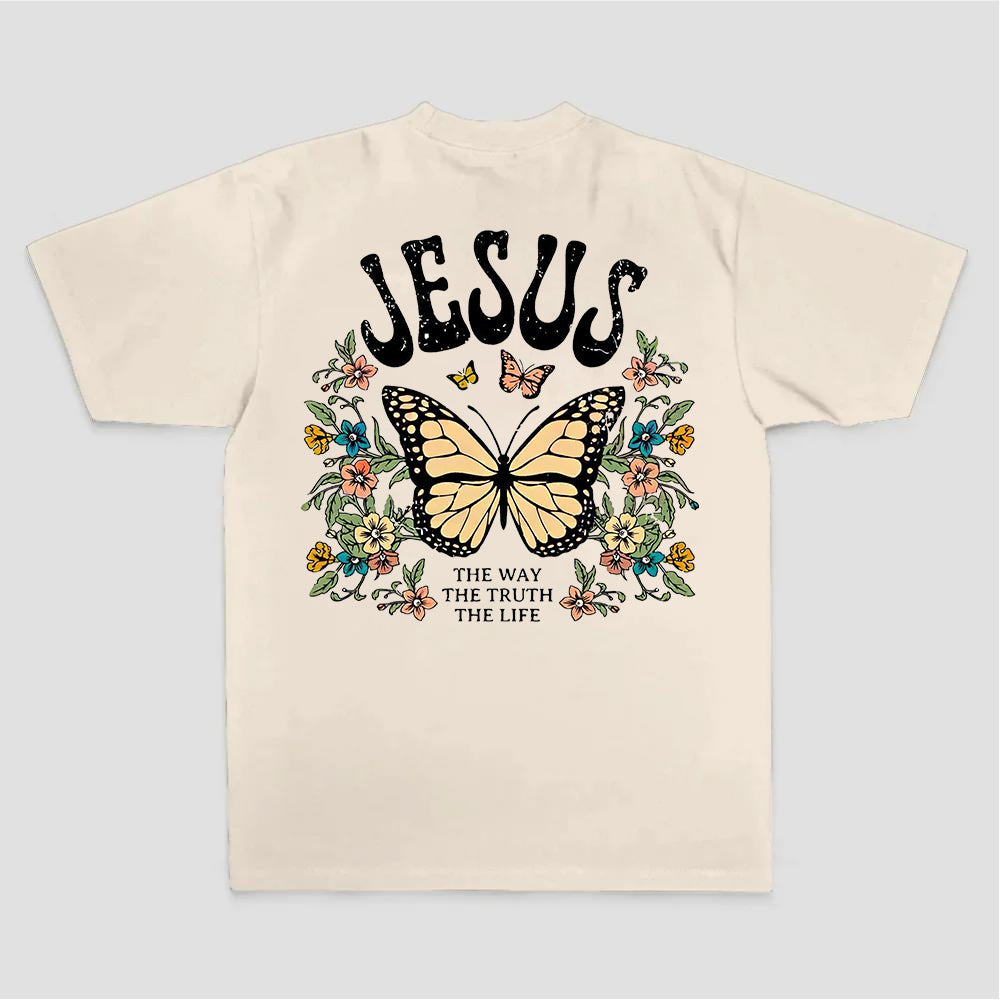 Jesus The Way The Truth The Life Printed Women's T-shirt