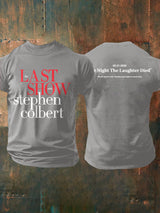 Men's Retro Last Show 05.21.2026 The Night The Laughter Died After The Episode Ended. Hopefully People Laughed During The Show Print T-Shirt