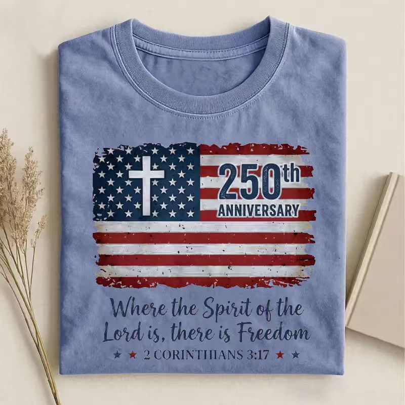 Freedom Christian America 250th Anniversary T-shirt