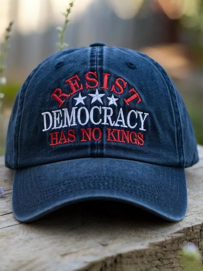 🔥Buy 3 Get 15% Off🔥Unisex 'Resist Democracy Has No Kings' Printed Hat