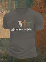 Men's  A lot can happen in 3 days  Print  T-Shirt